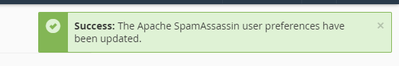 Success: The user preferences have been updated.