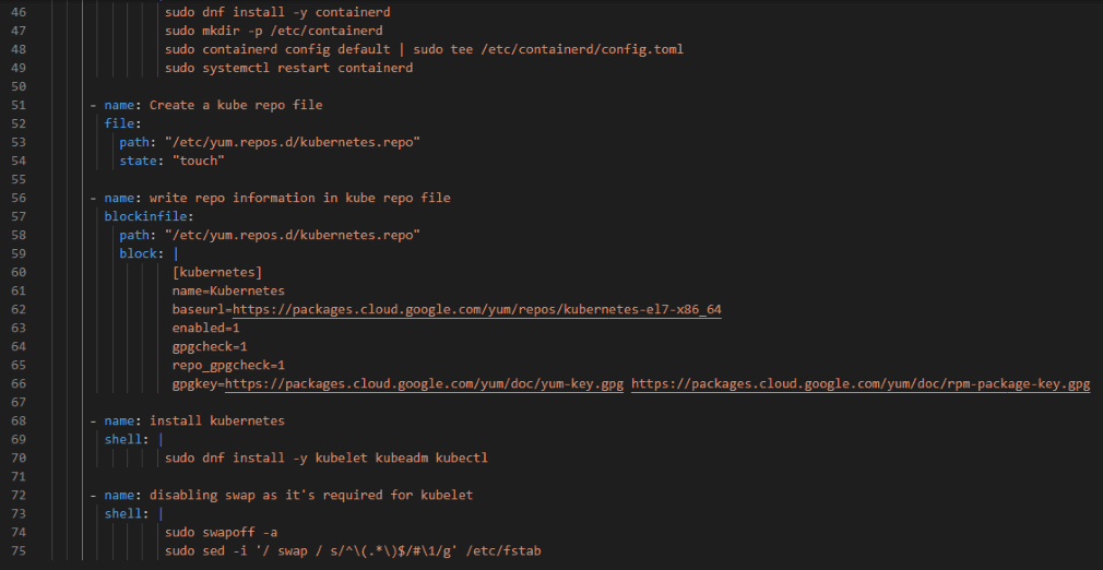 install-kube YAML file configuration line 75